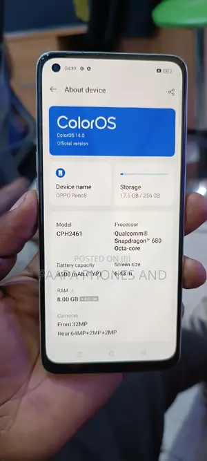 Oppo Reno8 256 GB Bronze