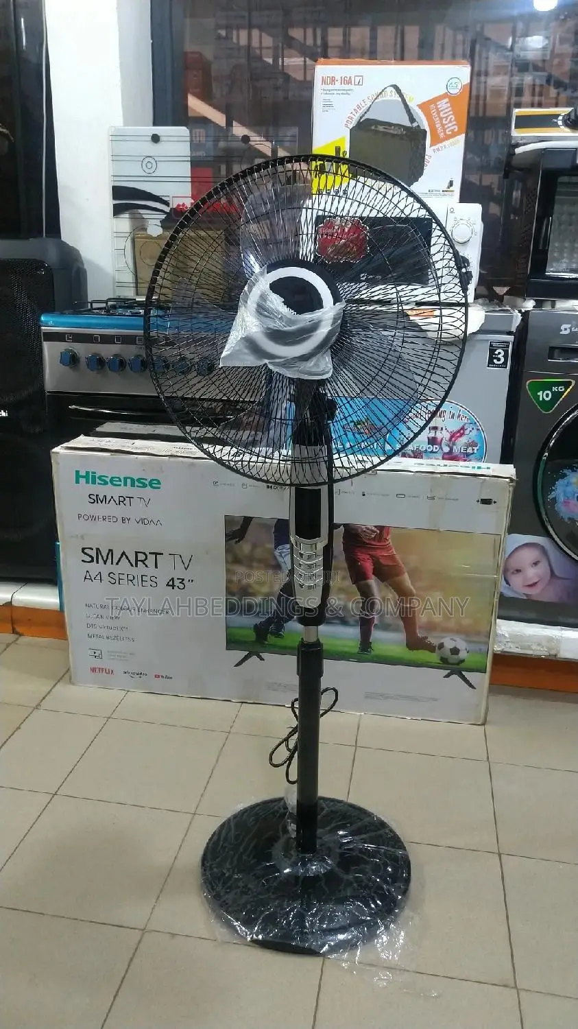 Electric Stand Fan With Infrared Remote Control Sayonapps