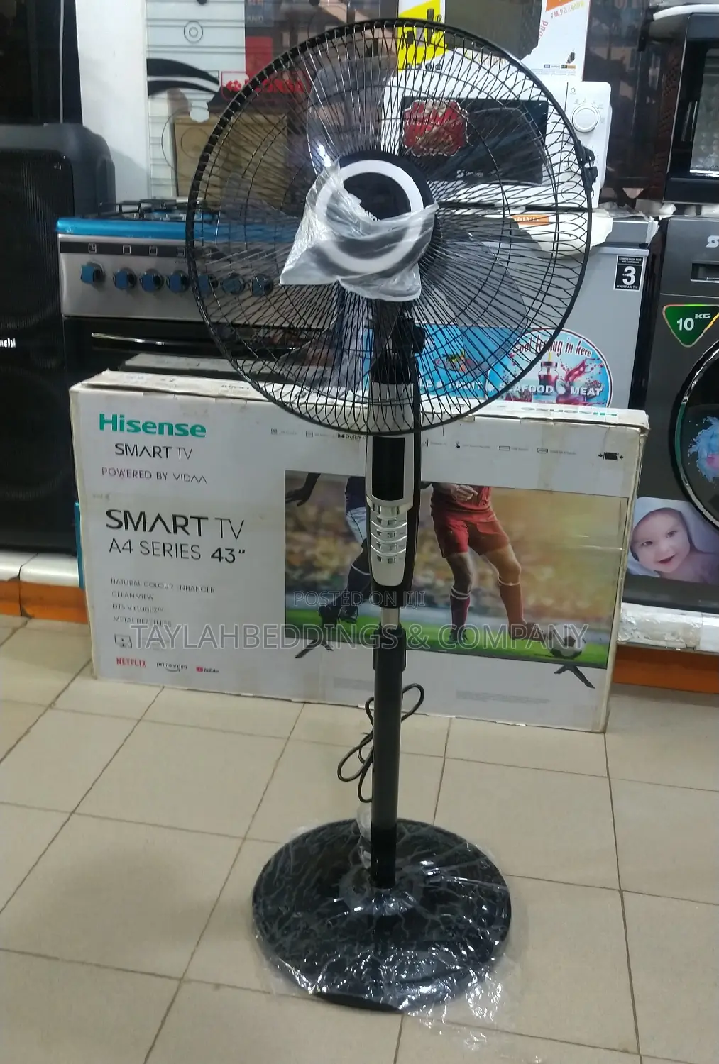 Sayona Electric Stand Fan With Infrared Remote Control