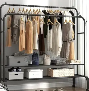 Double Stainless Steel Clothes Rack