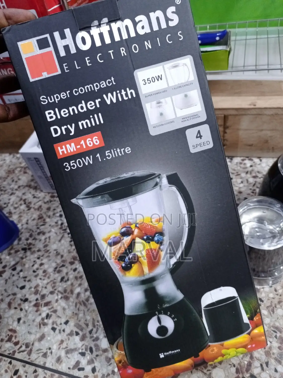 2-in-1 Hoffman Electric Blender With Dry Mill