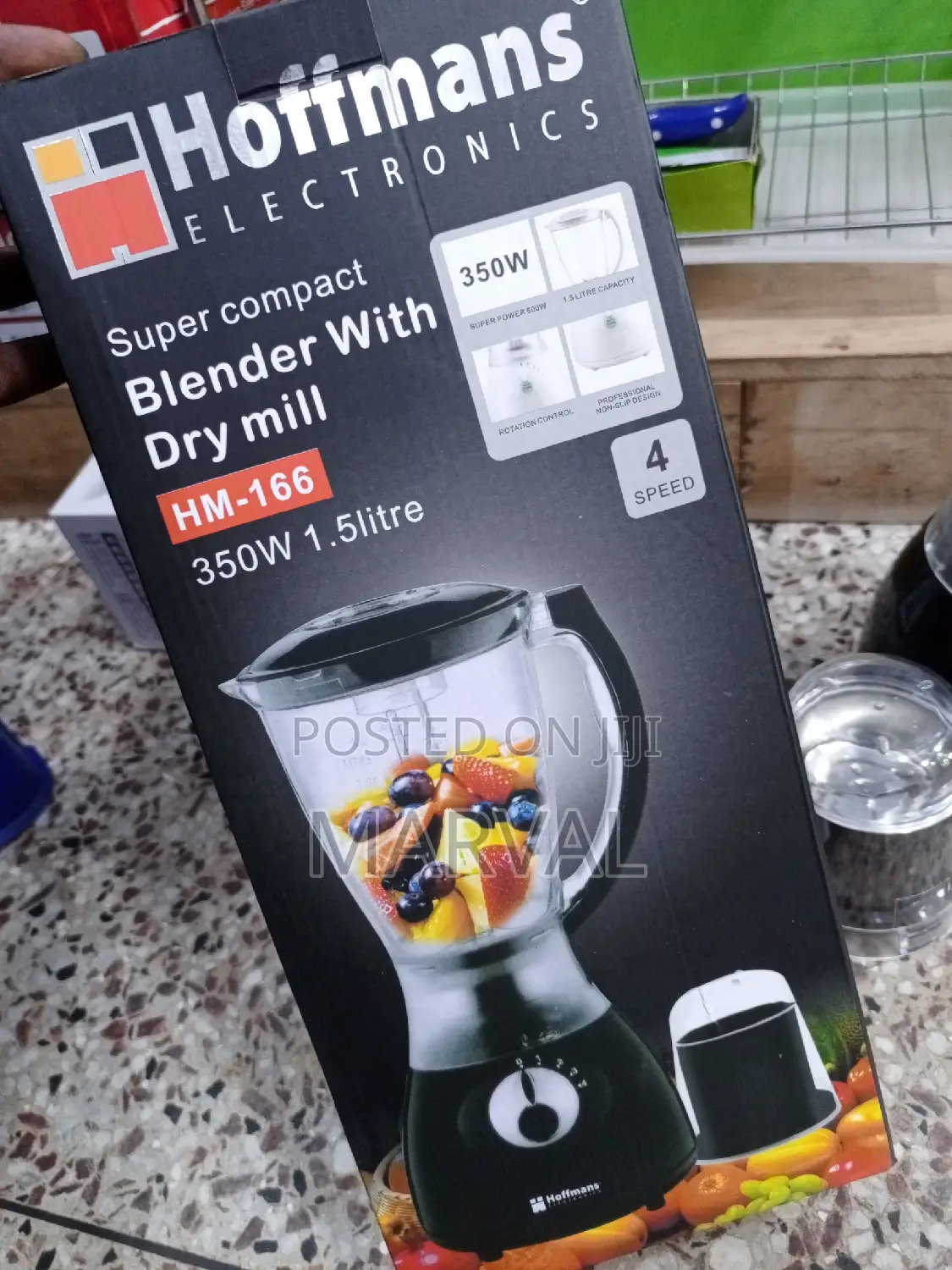 2-in-1 Hoffman Electric Blender With Dry Mill