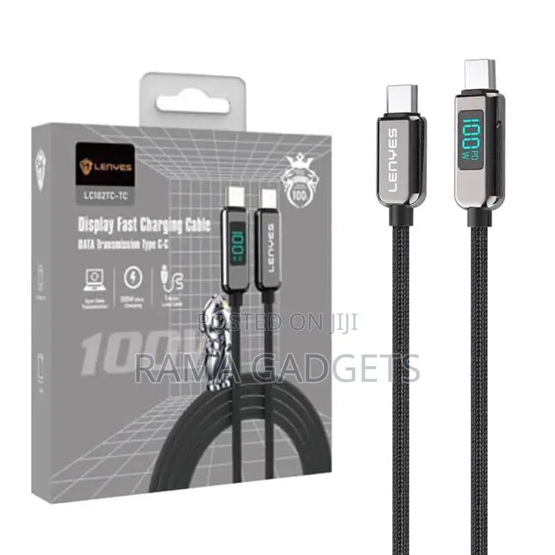 USB Charging Cable to Type C 120 W 1.5 Meter