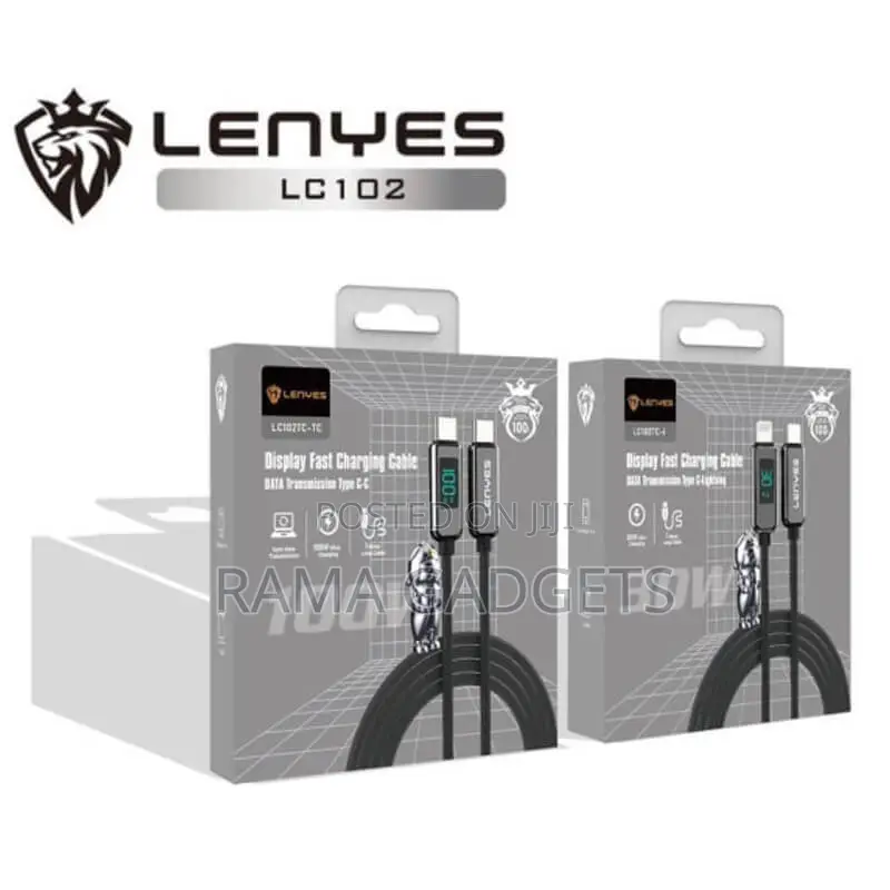 USB Charging Cable to Type C 120 W 1.5 Meter