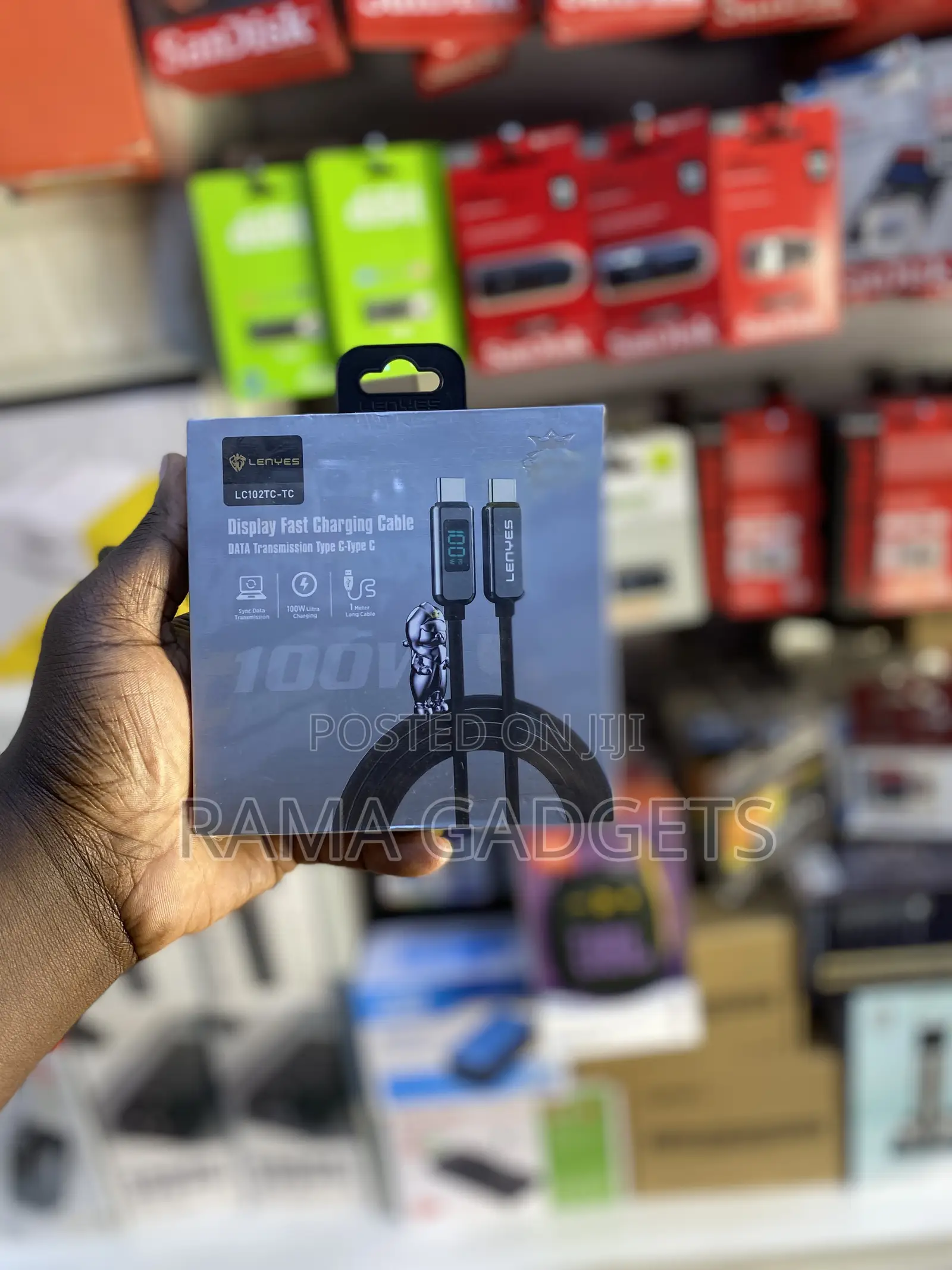 USB Charging Cable to Type C 120 W 1.5 Meter