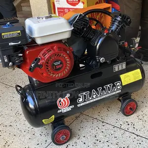 Air Compressor, 50l, Belt Driven, Gasoline, Double Piston.