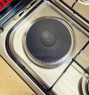 Blue Frame Gas Cooker With Electric Cooker and Oven
