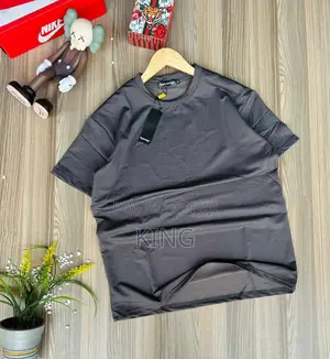 Grey Solid Colour T-Shirt