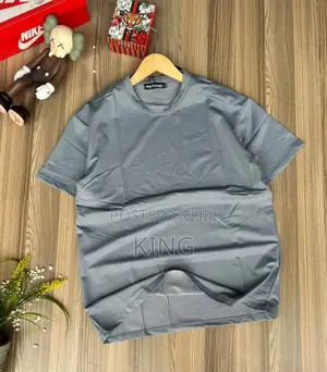 Grey Solid Colour T-Shirt