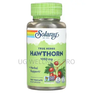 Solaray, True Herbs, Hawthorn, 1,050 Mg, 100 Vegcaps