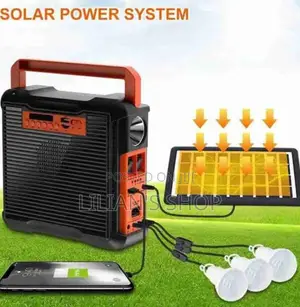 Portable Solar Lighting System Speaker