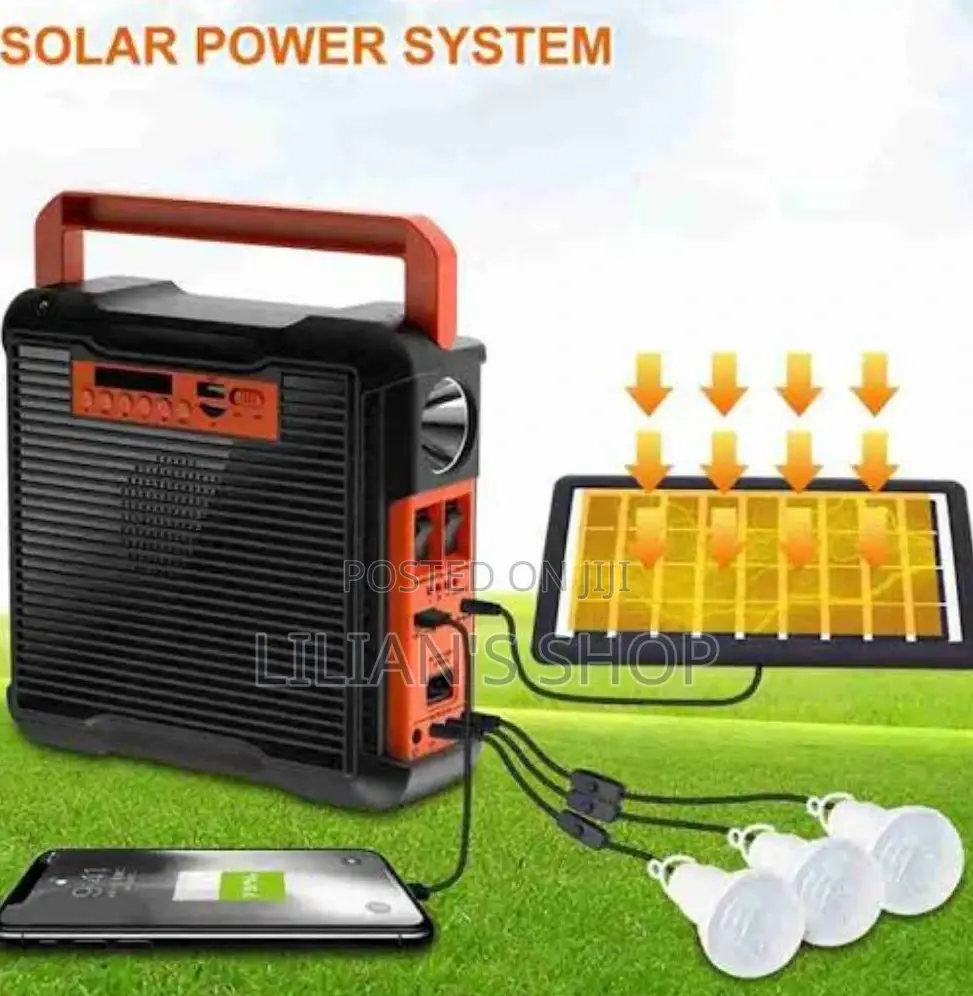 Portable Solar Lighting System Speaker