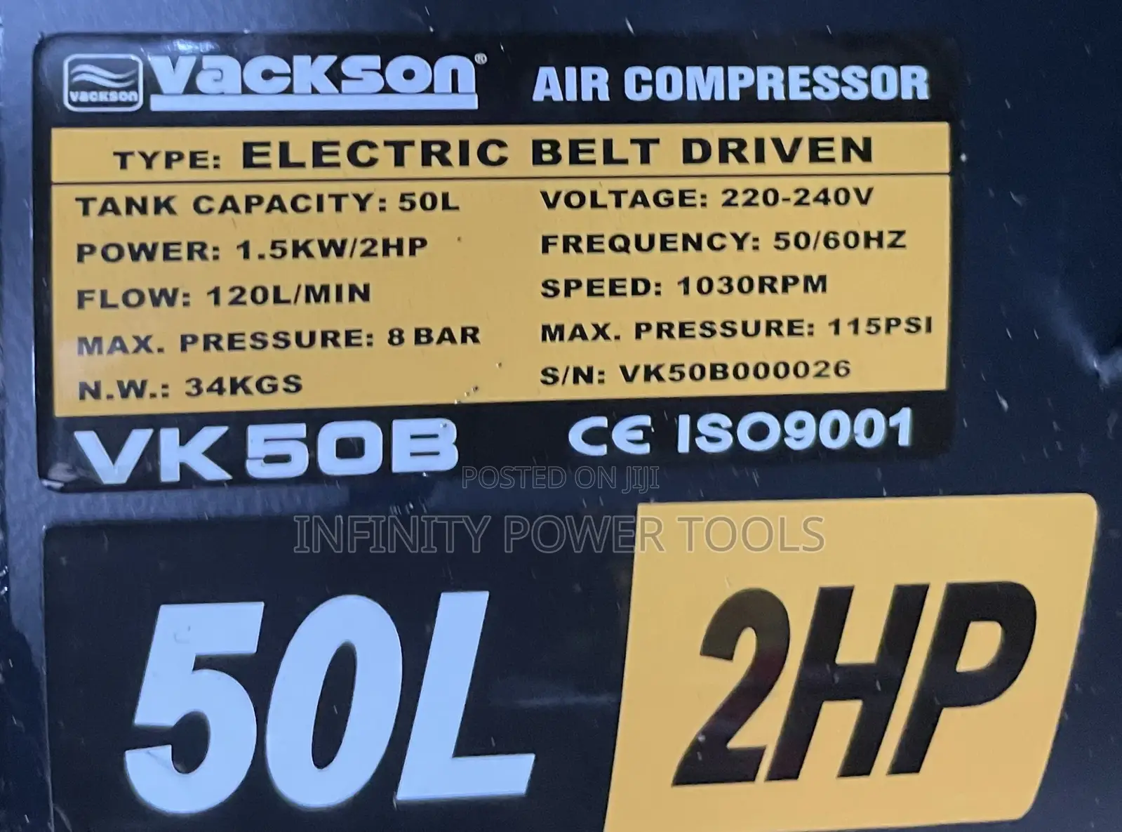 Electric Belt Driven Air Compressor