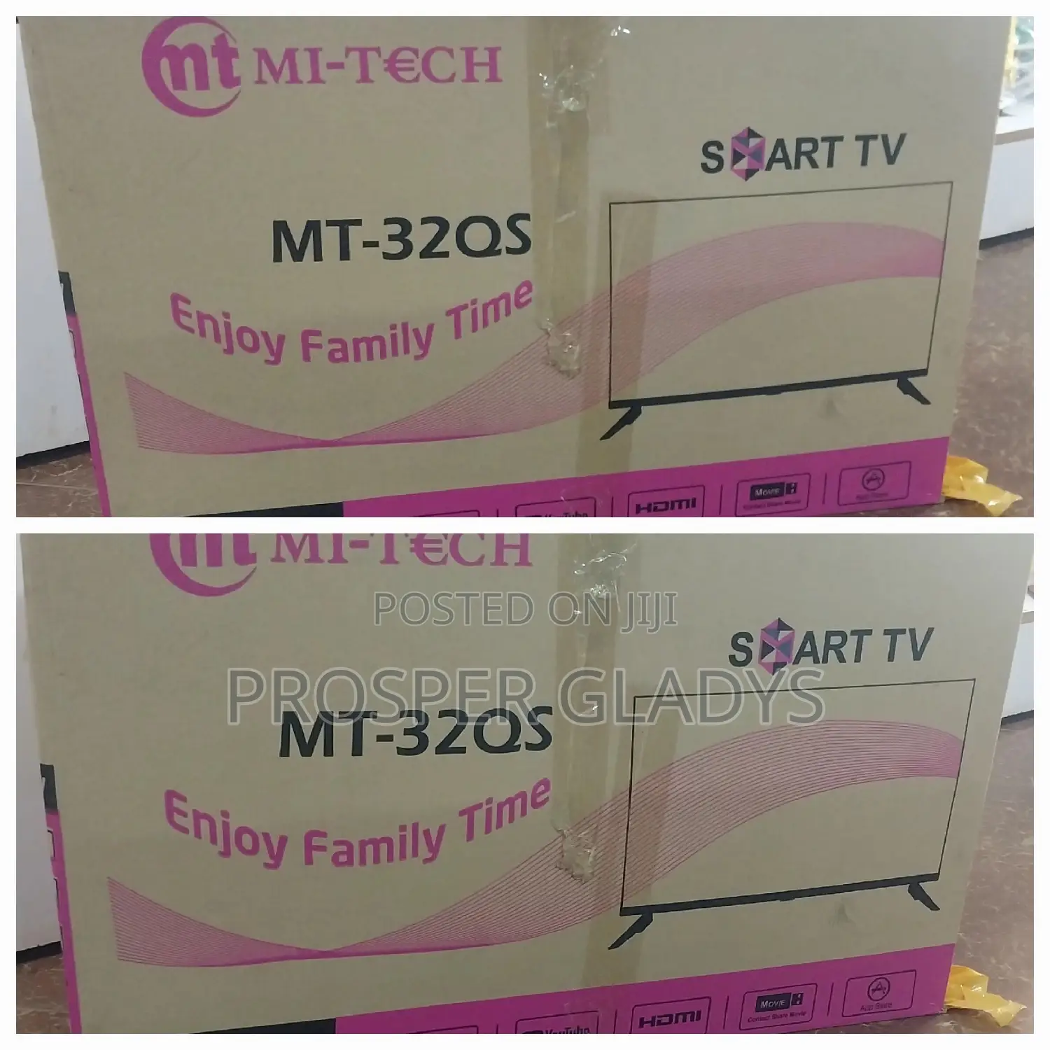 Mitech 32 Smart Digital Flat Screen Flameless.