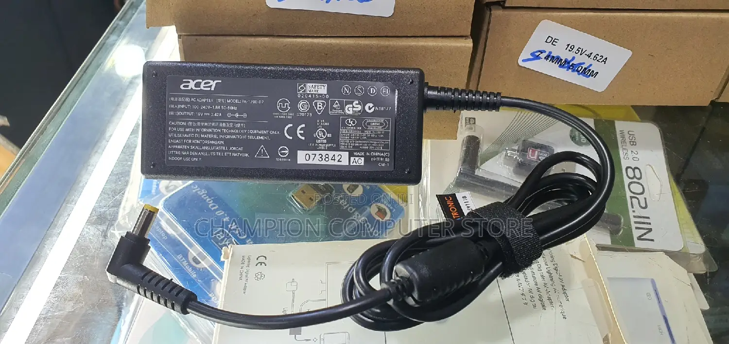 Acer Laptop Adapter 65W 19V Charger