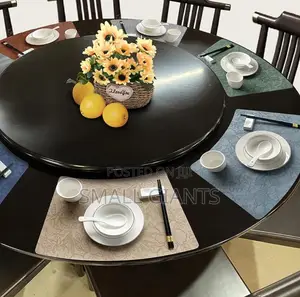 Leather Fan-Shaped Table Washable Placemats