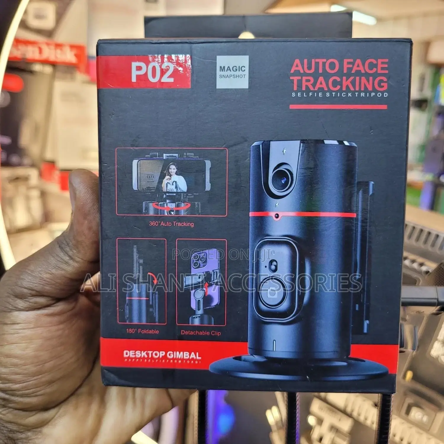 Auto Face Tracking/Desktop Gimbal/Motion Sensor Phone Holder