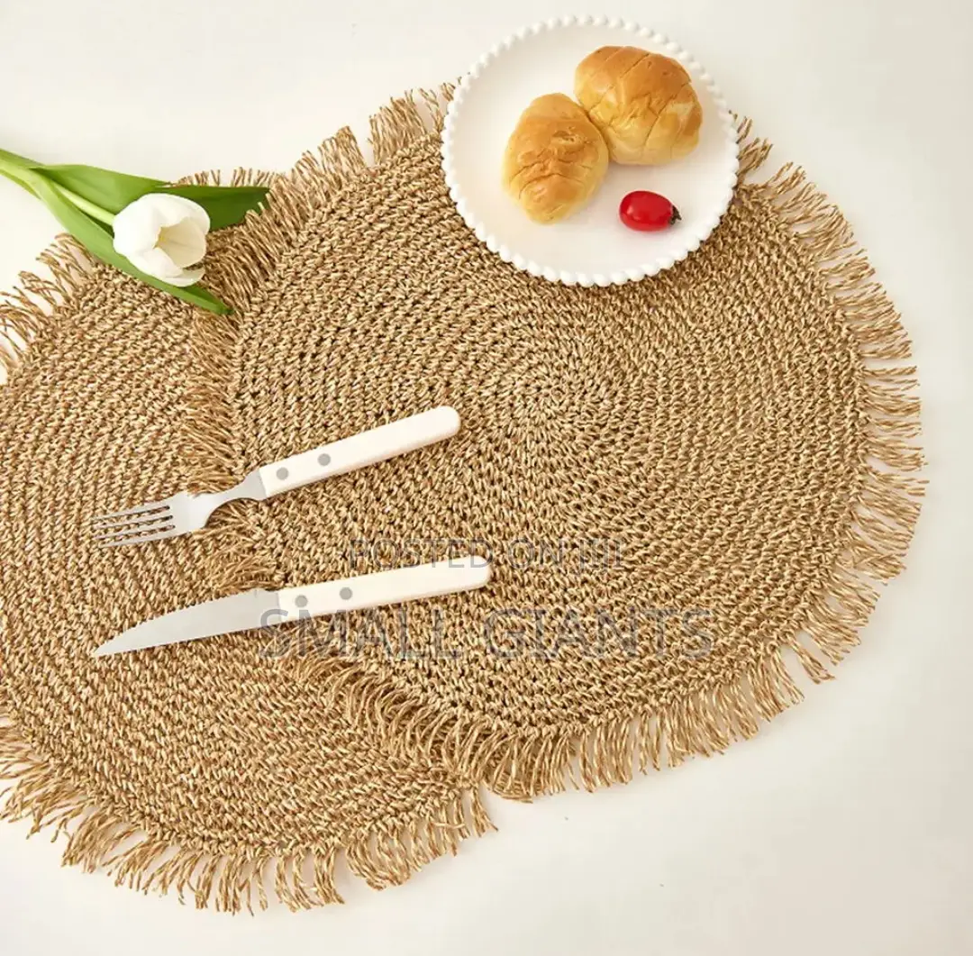 6pcs Paper Crotchet Woven Placement