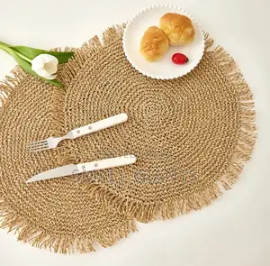 6pcs Paper Crotchet Woven Placement