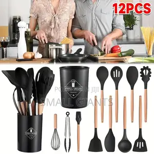 High Quality 12 Pieces Silicone Cooking Accessories