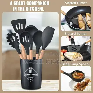 High Quality 12 Pieces Silicone Cooking Accessories
