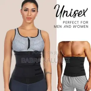 Double Straps Waist Trainer_ Black