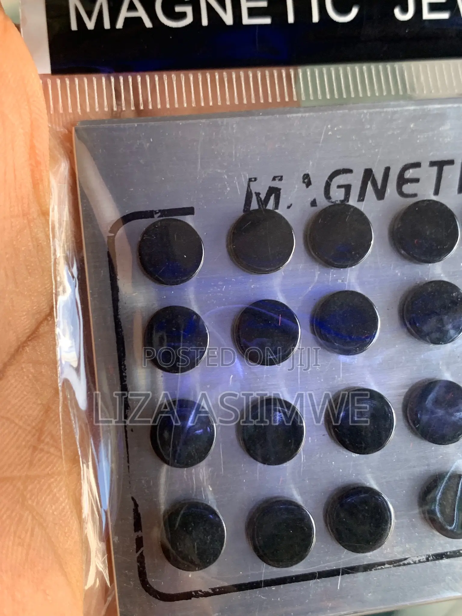 Black Magnetic Earpins