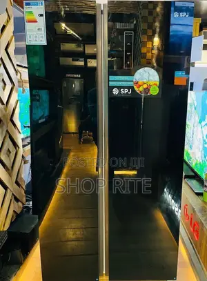 SPJ 719 Litres Side by Side Black Mirror Refrigerator