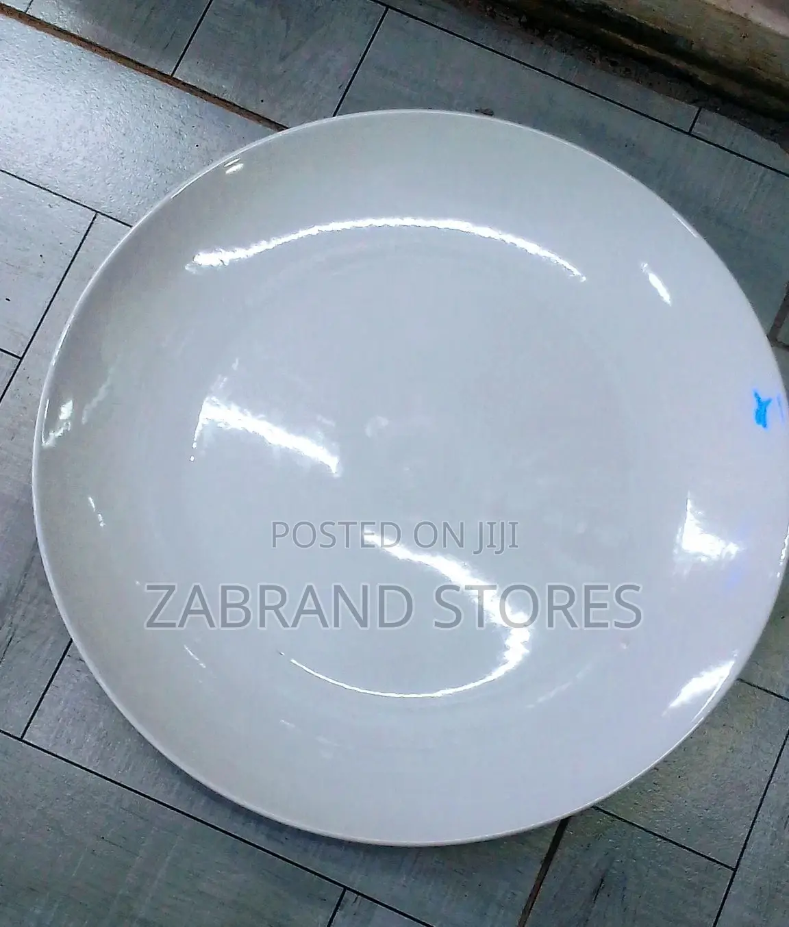 Round White Dinner Plates 12pcs