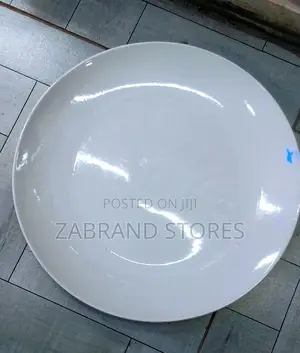 Round White Dinner Plates 12pcs