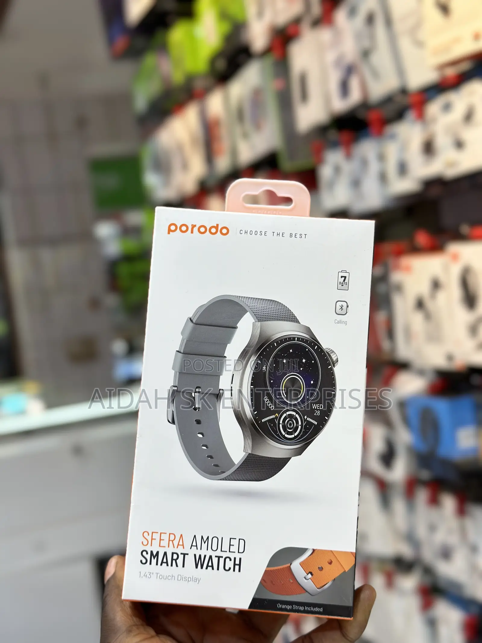 Porodo Smart Watch Sfera Round Titanium