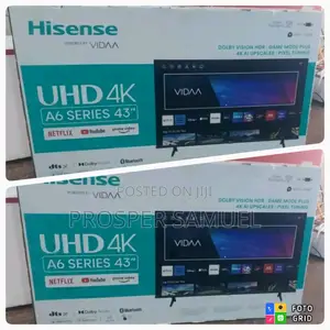 Brand New Hisense 43 Inches Digital Smart UHD4K Flat Screen