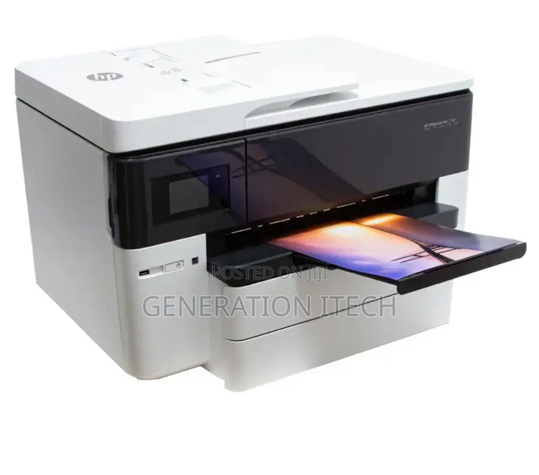 Hp Office Jet Pro 7744 Wide Format Colour Printer- Wireless