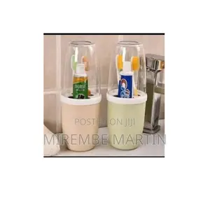 Toothpaste and Toothbrush Holder.