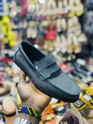 Original Grey Casual Clarks Flat Sole Leather Moccasins