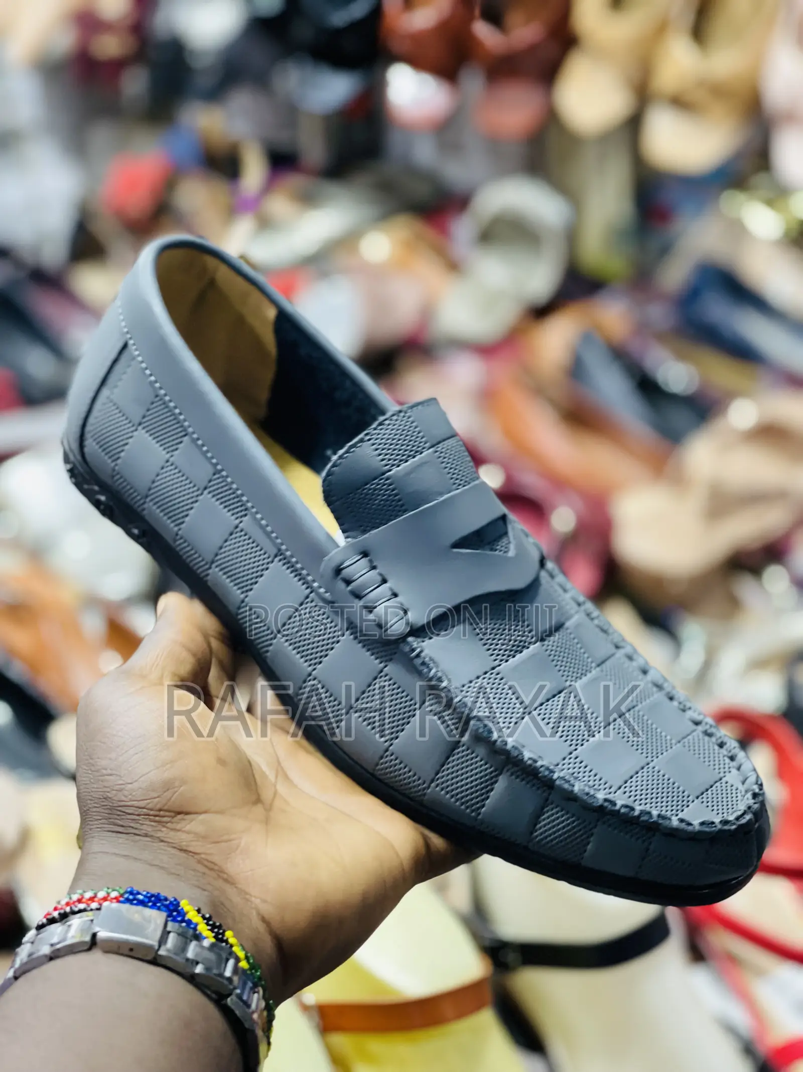 Original Classic Grey Louis Vuitton Flat Sole Moccasins