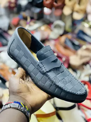 Original Classic Grey Louis Vuitton Flat Sole Moccasins