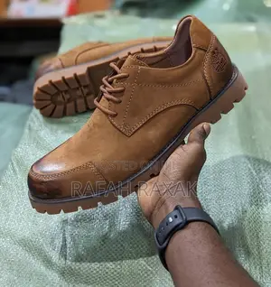 Original Brown Timberland Casual Premium Leather Low Shoes