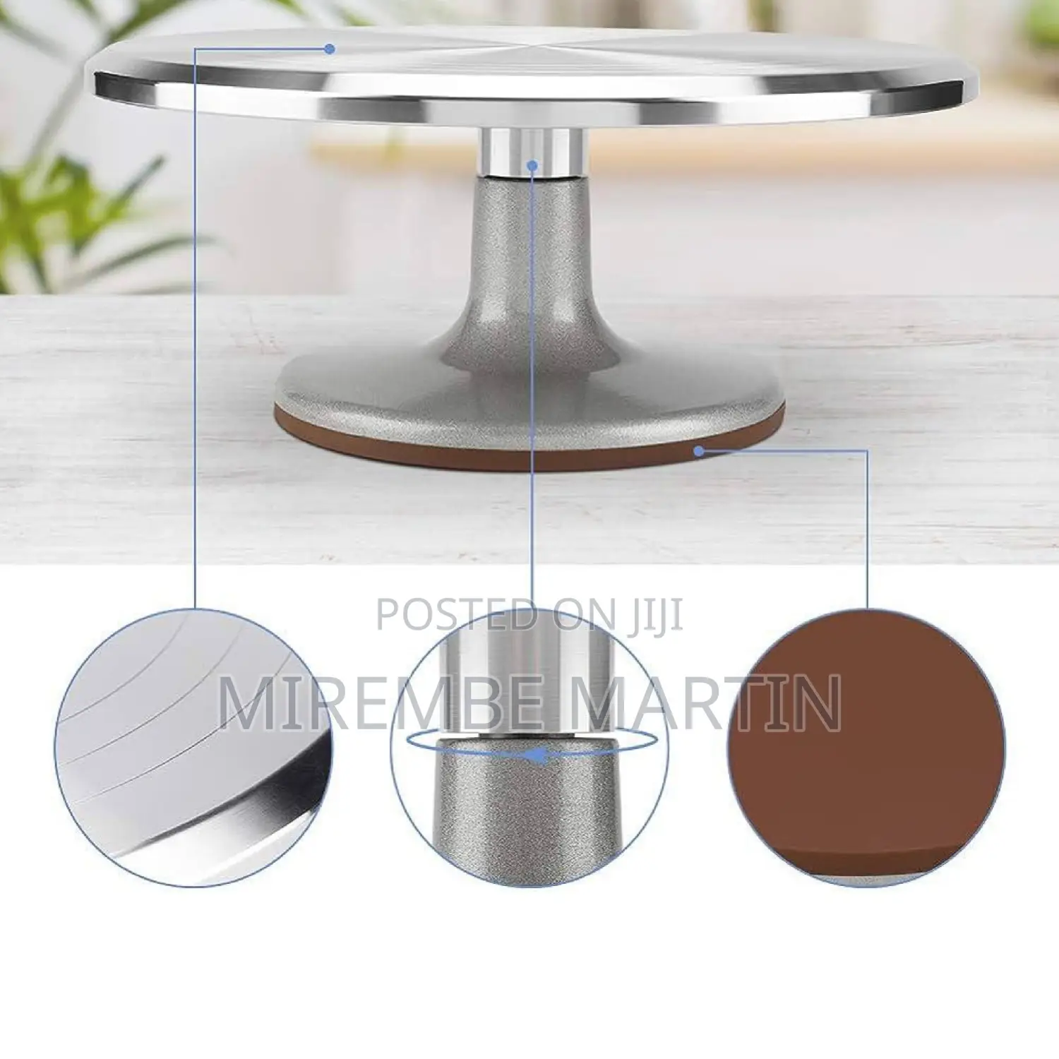 Aluminum Rotating Cake Turntable.