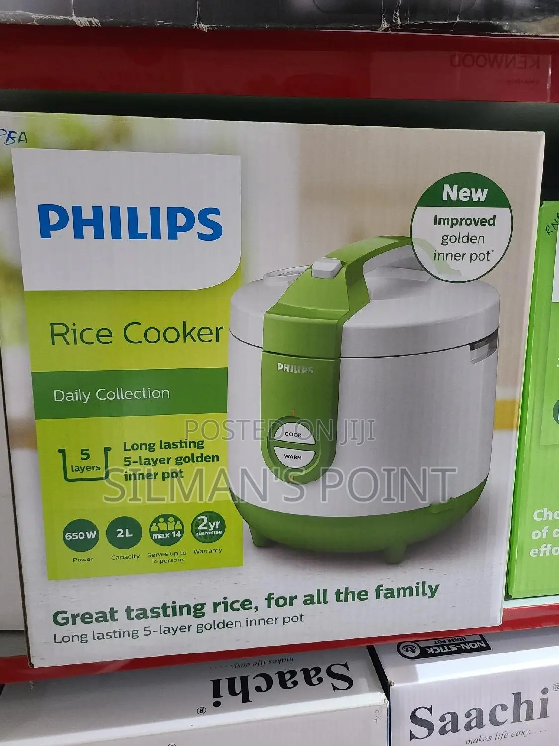 PHILIPS Rice Cooker 2 Litres 650 Watts