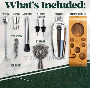 750ml Stainless Steel Bar Cocktail Shaker Set