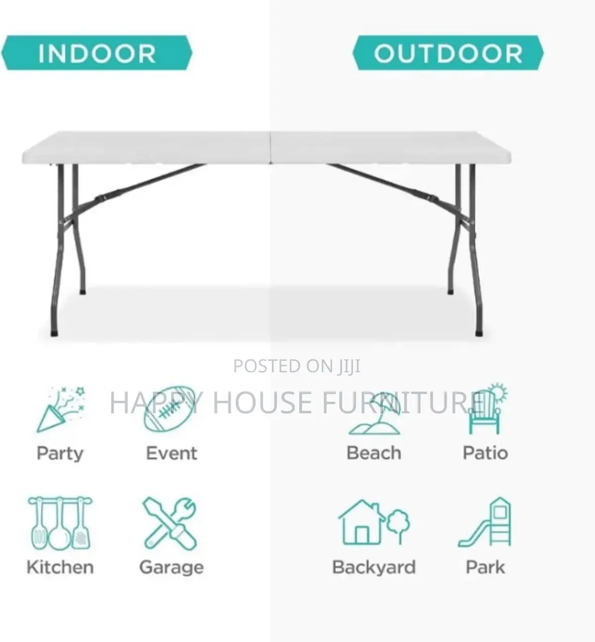 Foldable Rectangular Table