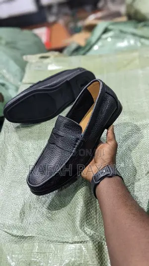 Original Ferragamo Leather Moccasin Loafers