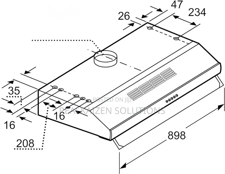BOSCH 90cm Under Cabinet Range Kitchen Hood