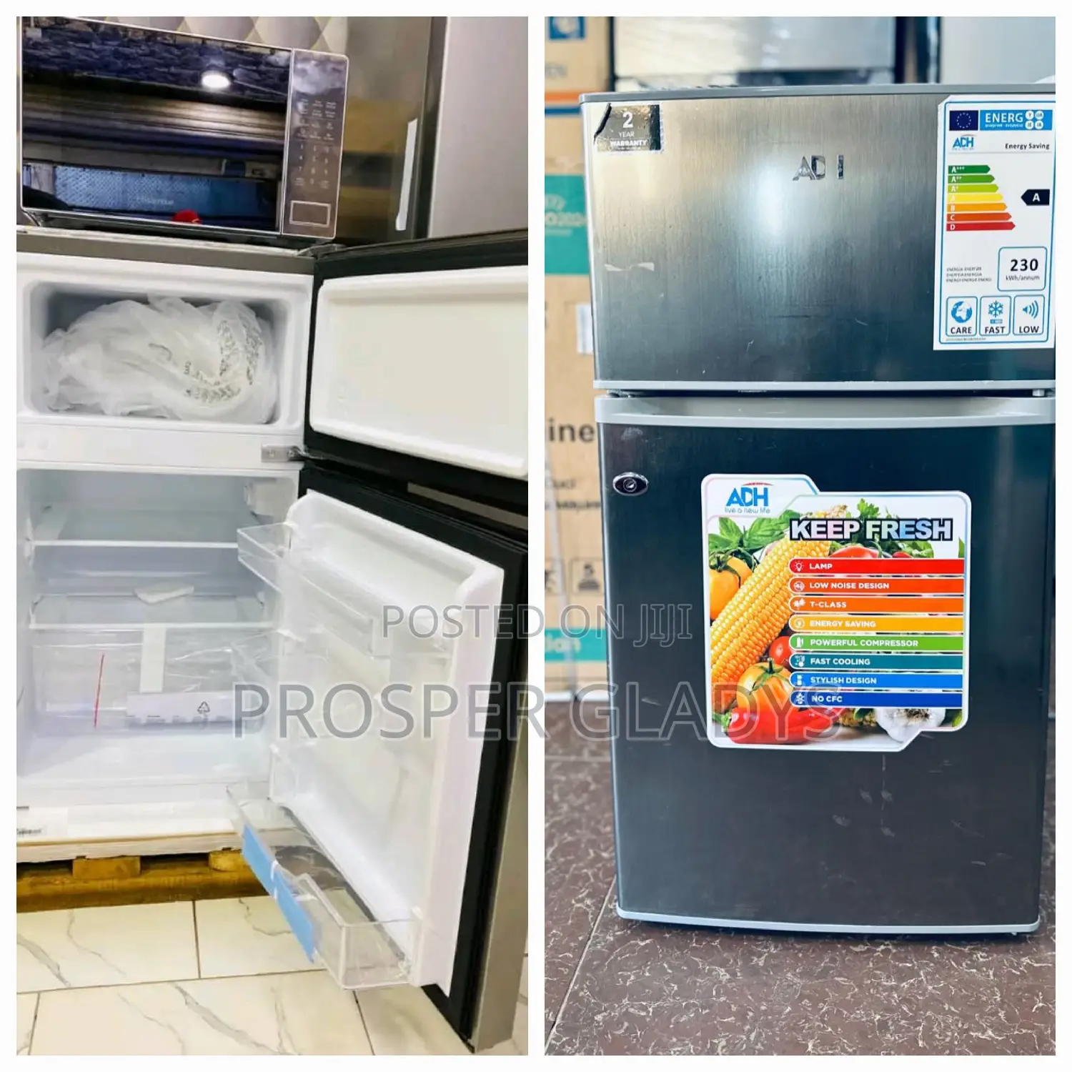 ADH 120 Litres Double Door Refrigerator.