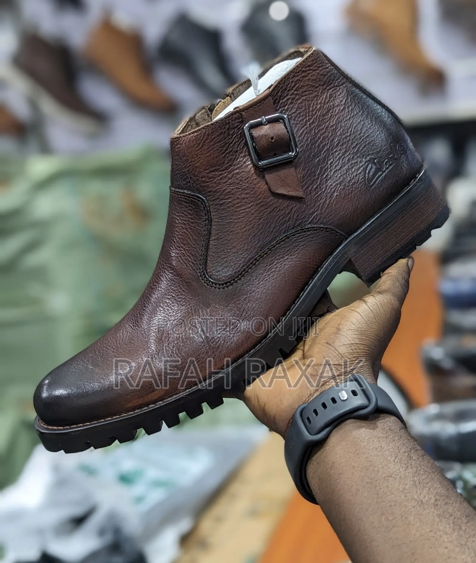 Original Coffee Brown Clarks Gentle Premium Leather Boots