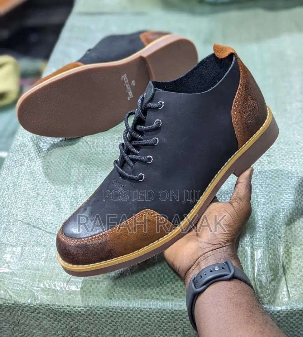 Original Black Timberland Casual Premium Leather Low Shoes