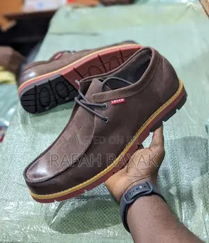 Original Coffee Brown Levi’S Casual Premium Leather Low Shoe