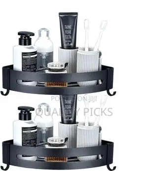 Metallic Bathroom Shelf Rack