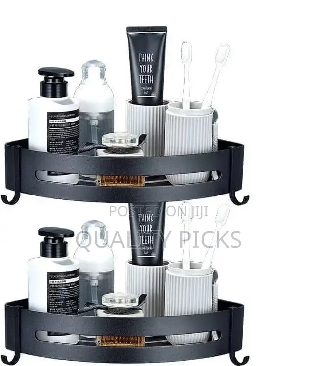 Metallic Bathroom Shelf Rack